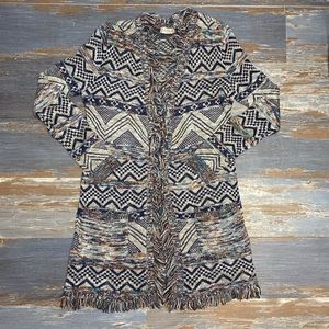 EUC ALTAR’D STATE FRINGE CARDIGAN SIZE MEDIUM IN MULTICOLOR